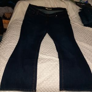 Old Navy sweetheart jeans 18 dark blue FLARE BOOTCUT